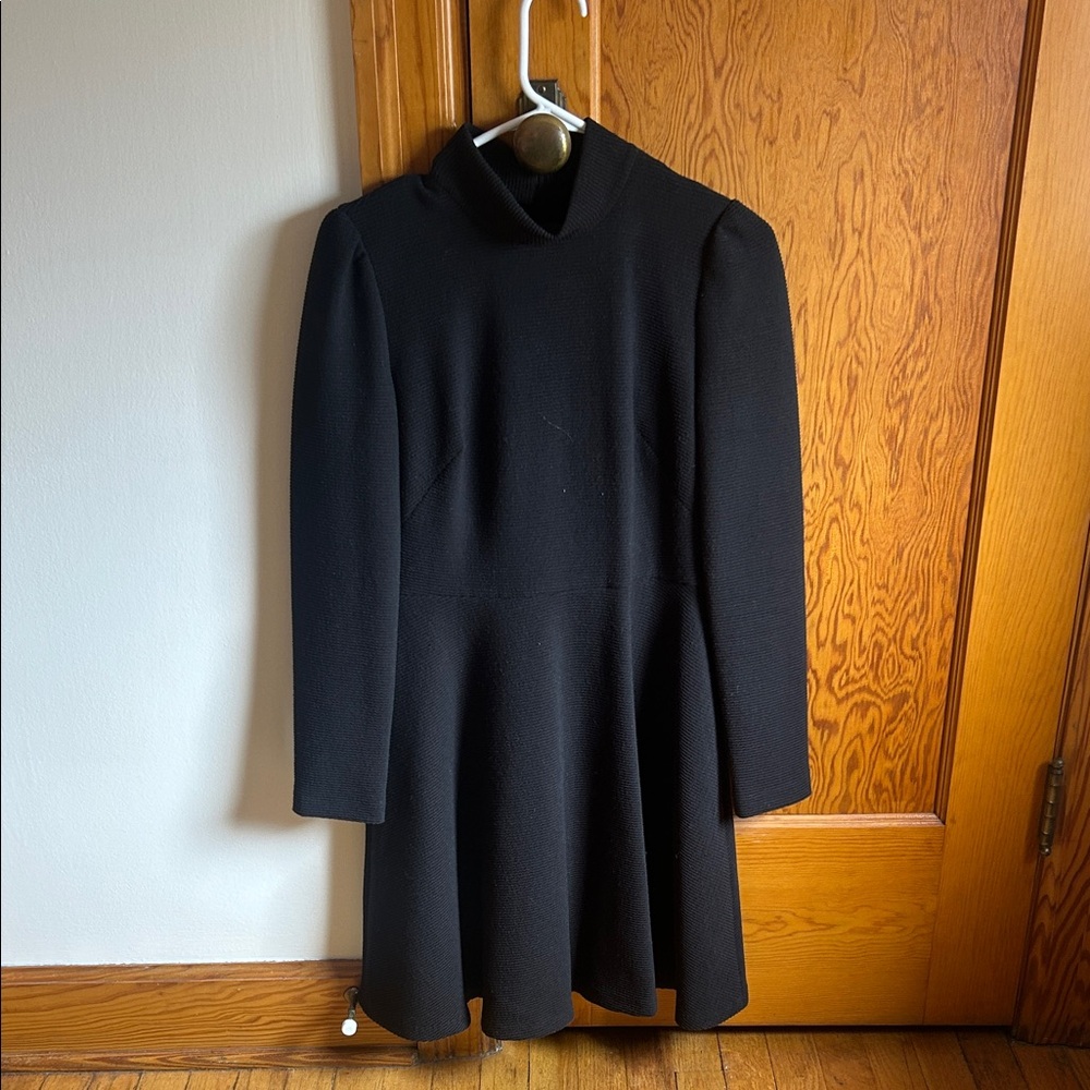Gal Meets Glam Classic Black Long Sleeve Dress